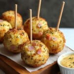 Cake pops salés jambon-fromage