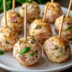 Cake pops salés au jambon cru et ricotta