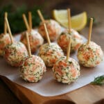 Cake pops salés au saumon fumé et fromage frais