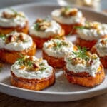 Canapés à la Patate Douce & Crème Fromagère