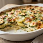 Gratin de courgettes et pommes de terre au fromage