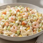 Salade de pâtes océane aux crevettes et surimi