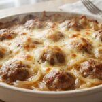 Boulettes de viande à l&rsquo;oignon façon soupe gratinée
