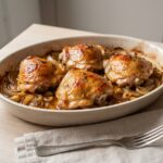 Cuisses de poulet miel-moutarde au four