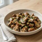 Poêlée de champignons à l&rsquo;ail persil