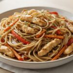 Recette de nouilles chinoises sautées au poulet