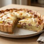 Tarte pommes de terre au camembert et au lardon